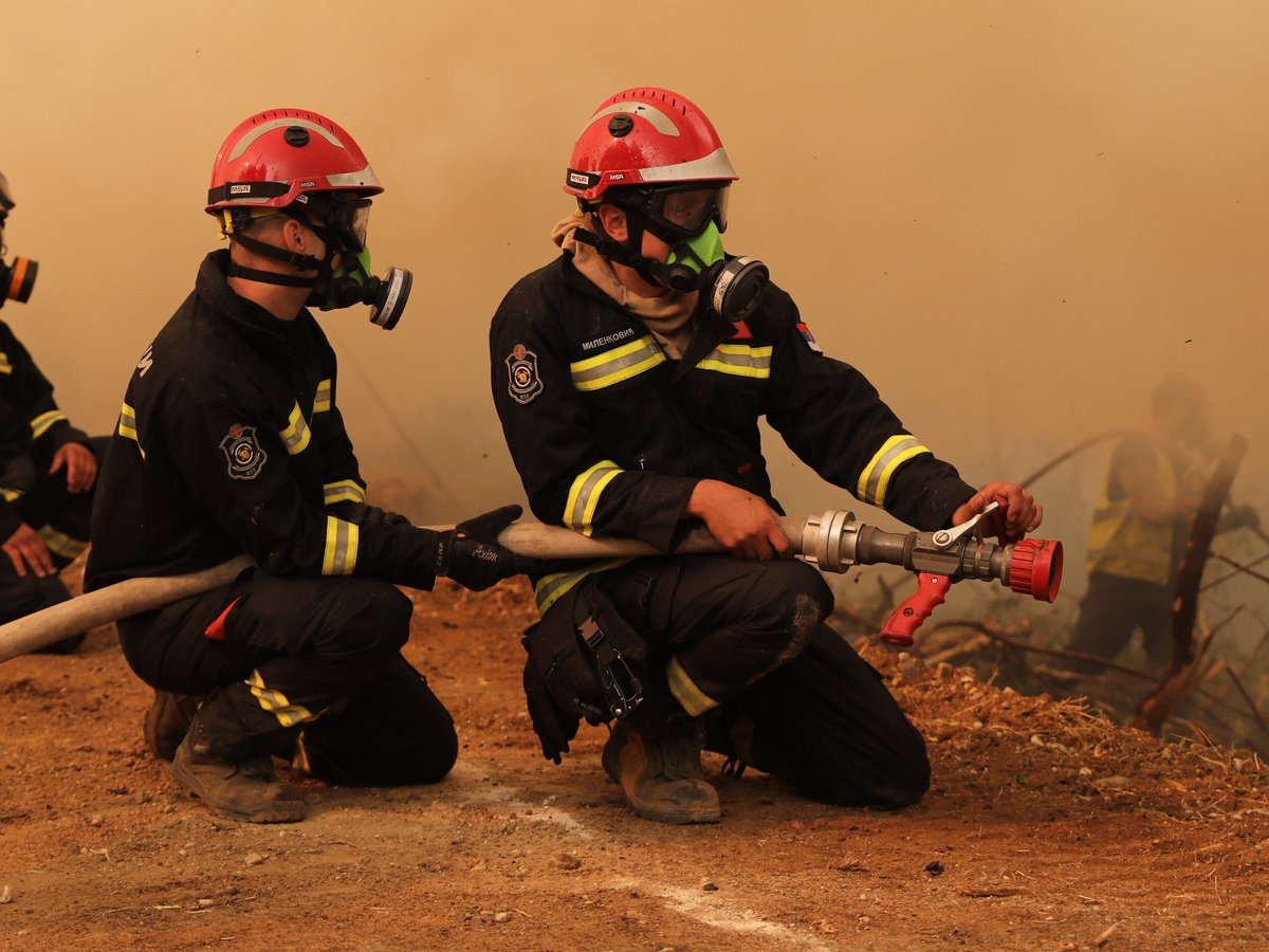 πρωτοβουλία της φιλοξενίας των Σέρβων πυροσβεστών
